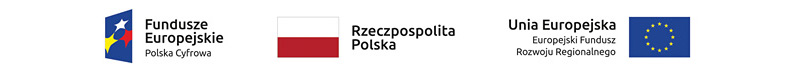 Elementy identyfikacji wizualnej: logo Funduszy Europejskich, flagi Polski i Unii Europejskiej